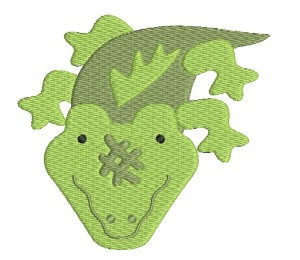 Stickdatei - Dschungeltiere Krokodil